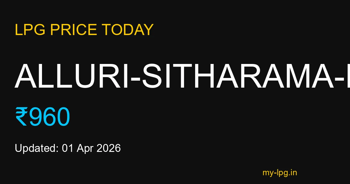 Alluri-sitharama-raju LPG Gas Price Today April 2026