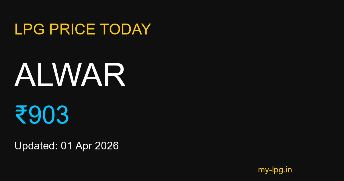 Alwar LPG Gas Price Today April 2026