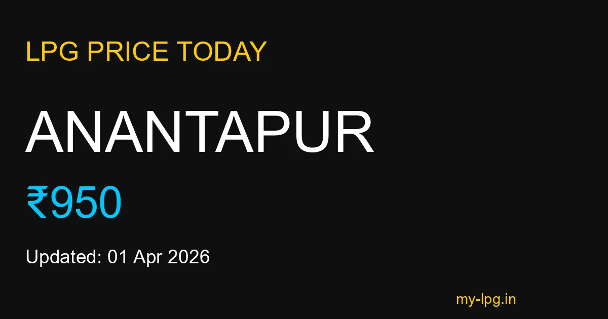 Anantapur LPG Gas Price Today April 2026