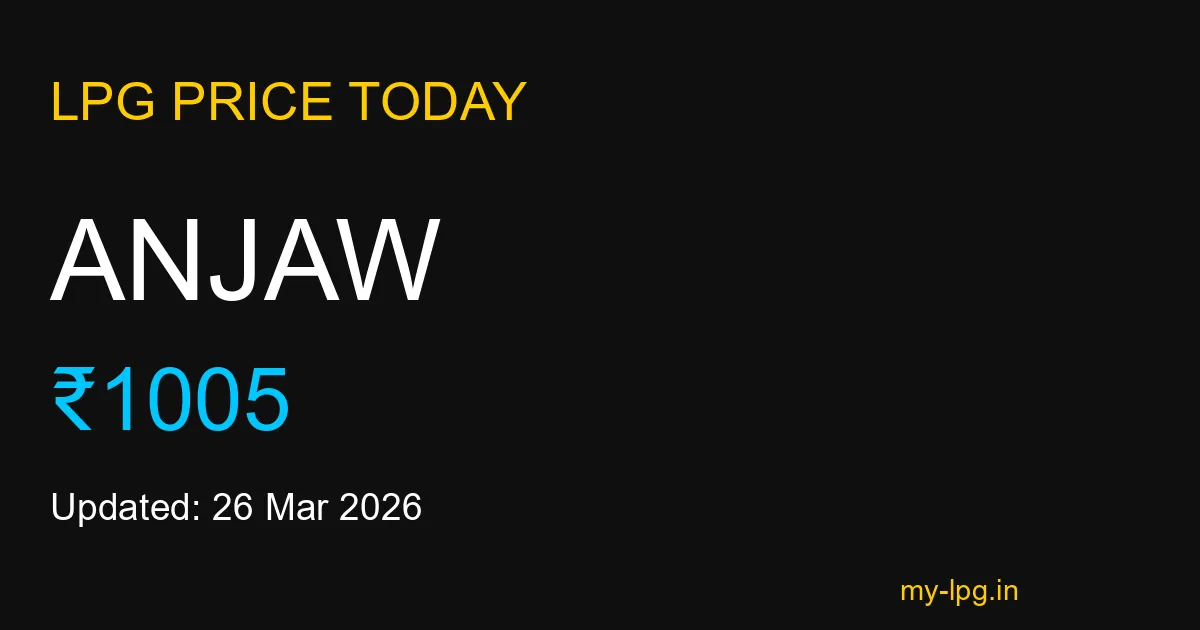 Anjaw LPG Gas Price Today March 2026