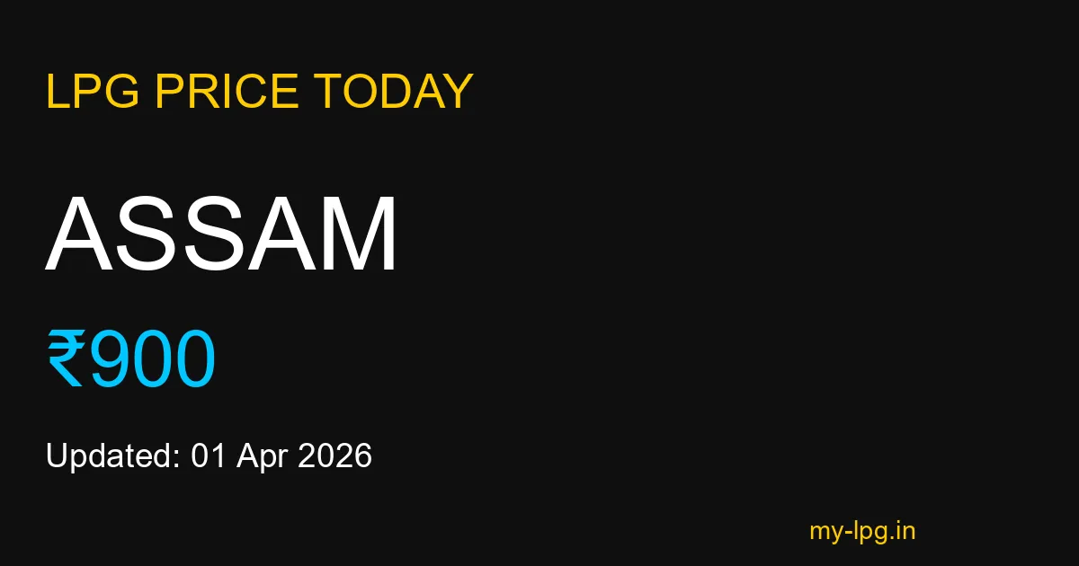 Assam LPG Gas Price Today April 2026
