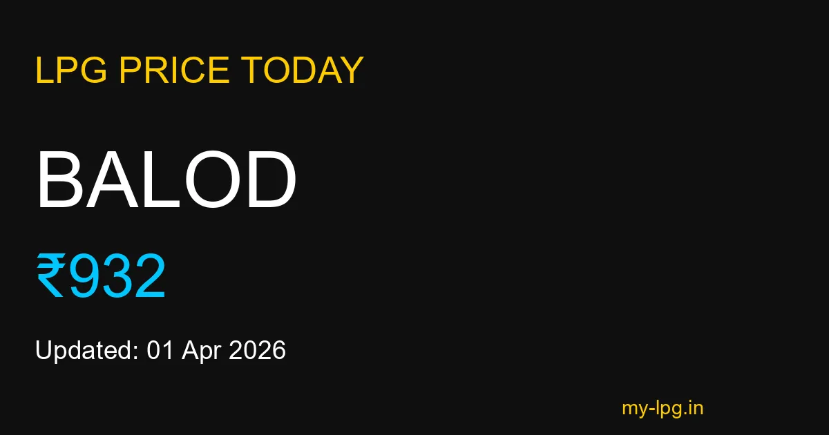 Balod LPG Gas Price Today March 2026