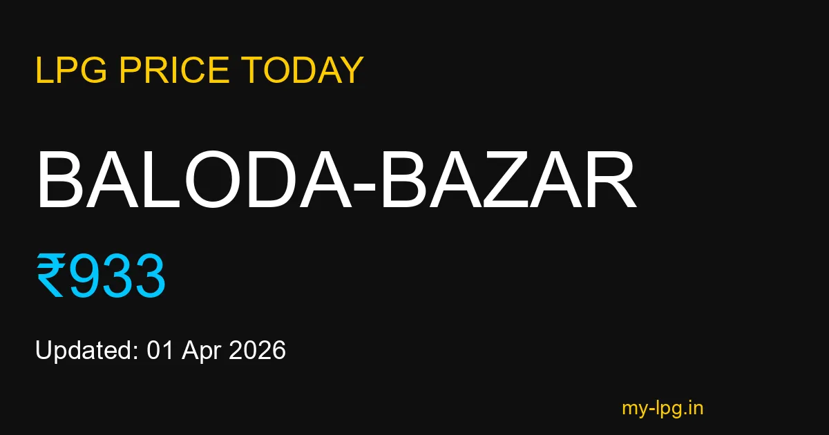 Baloda-bazar LPG Gas Price Today March 2026