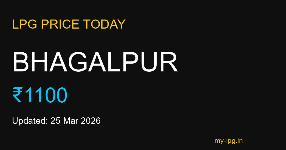 Bhagalpur LPG Gas Price Today March 2026