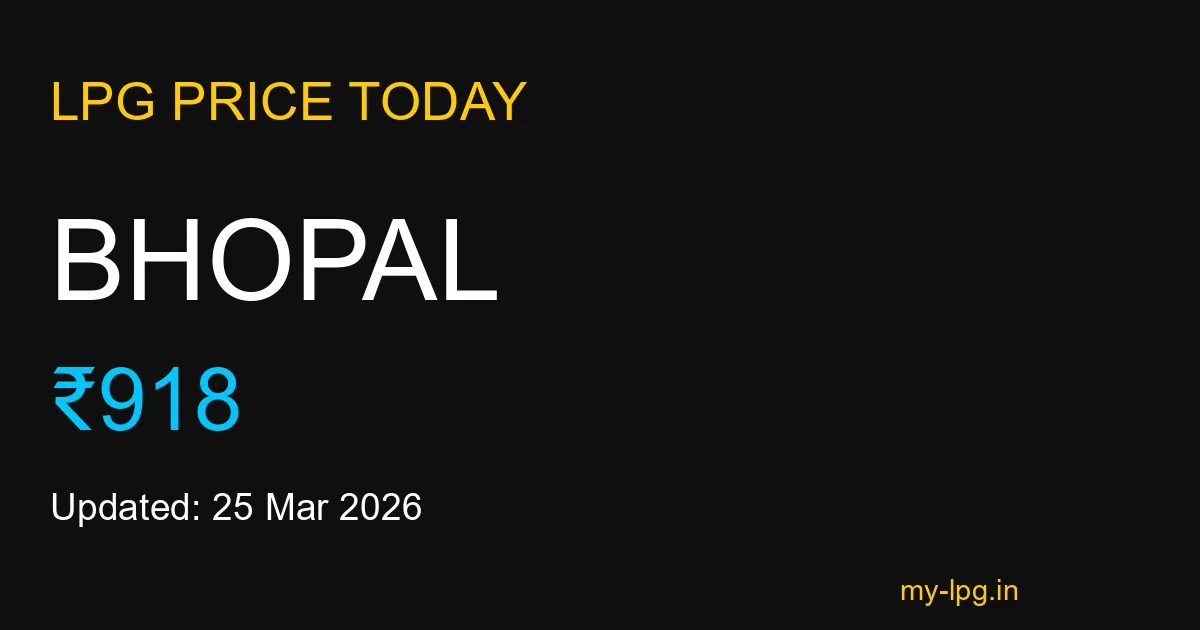 Bhopal LPG Gas Price Today March 2026