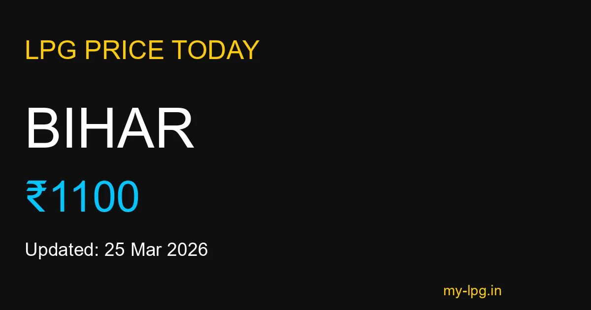 Bihar LPG Gas Price Today March 2026