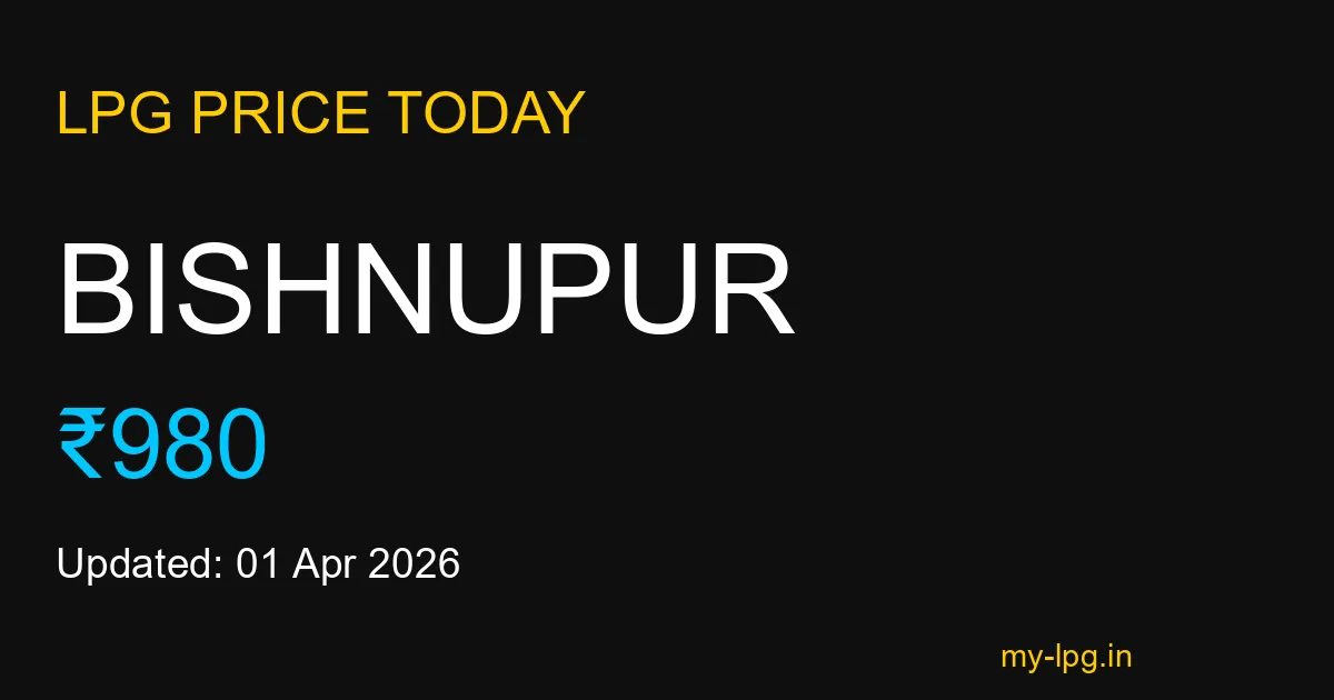Bishnupur LPG Gas Price Today March 2026