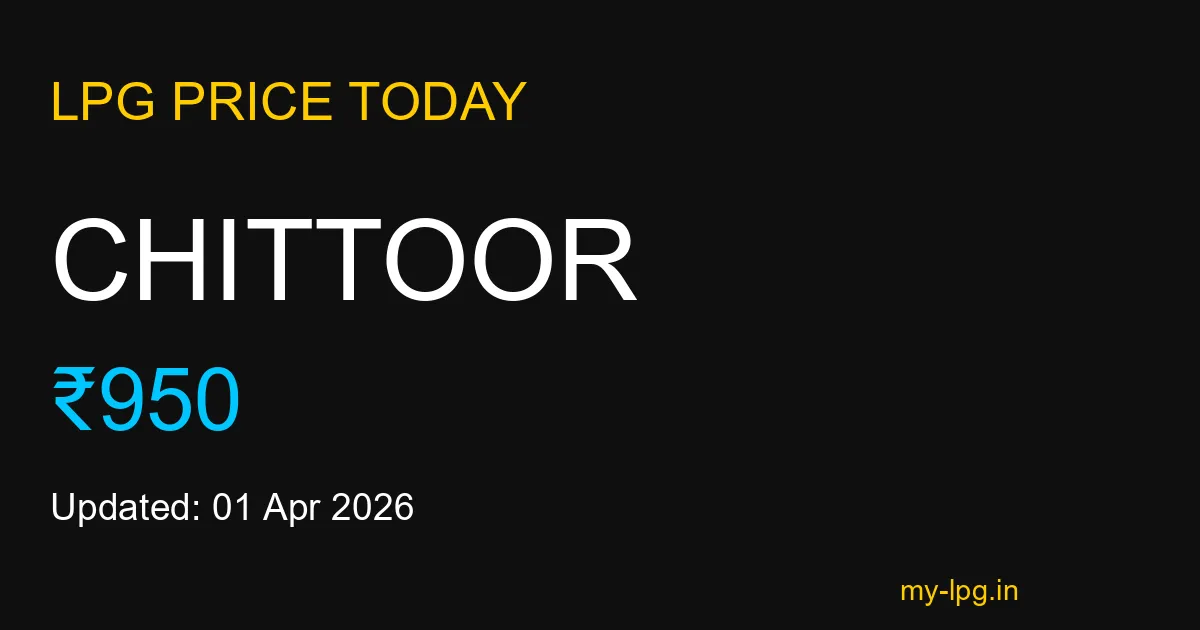 Chittoor LPG Gas Price Today April 2026