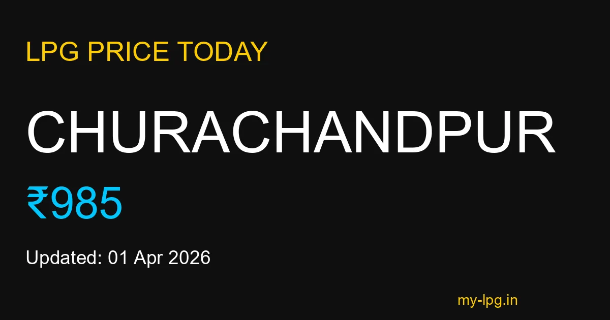 Churachandpur LPG Gas Price Today March 2026