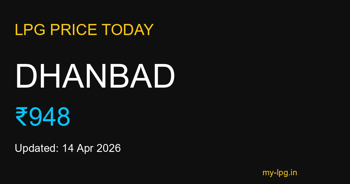 Dhanbad LPG Gas Price Today April 2026