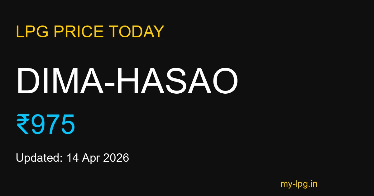 Dima-hasao LPG Gas Price Today April 2026