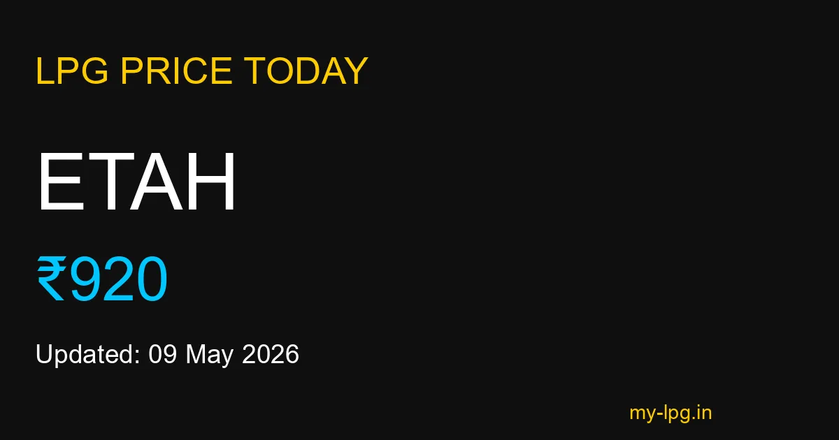 Etah LPG Gas Price Today May 2026
