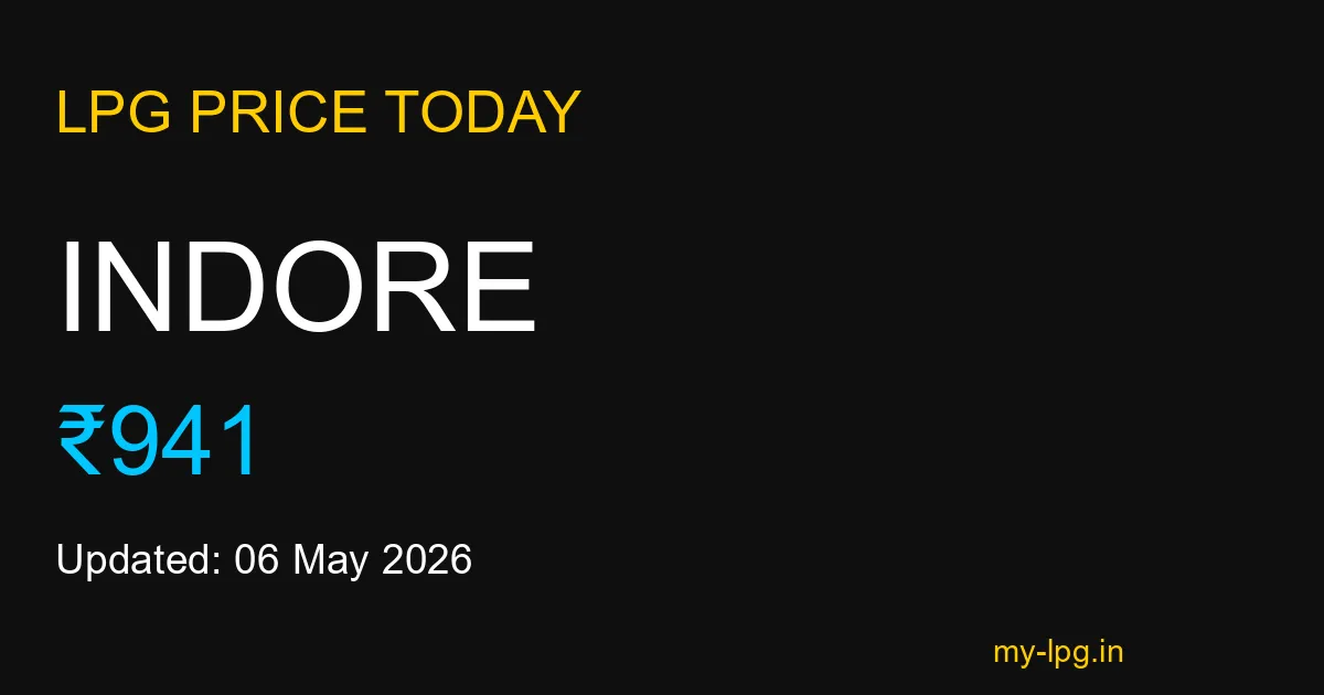 Indore LPG Gas Price Today May 2026