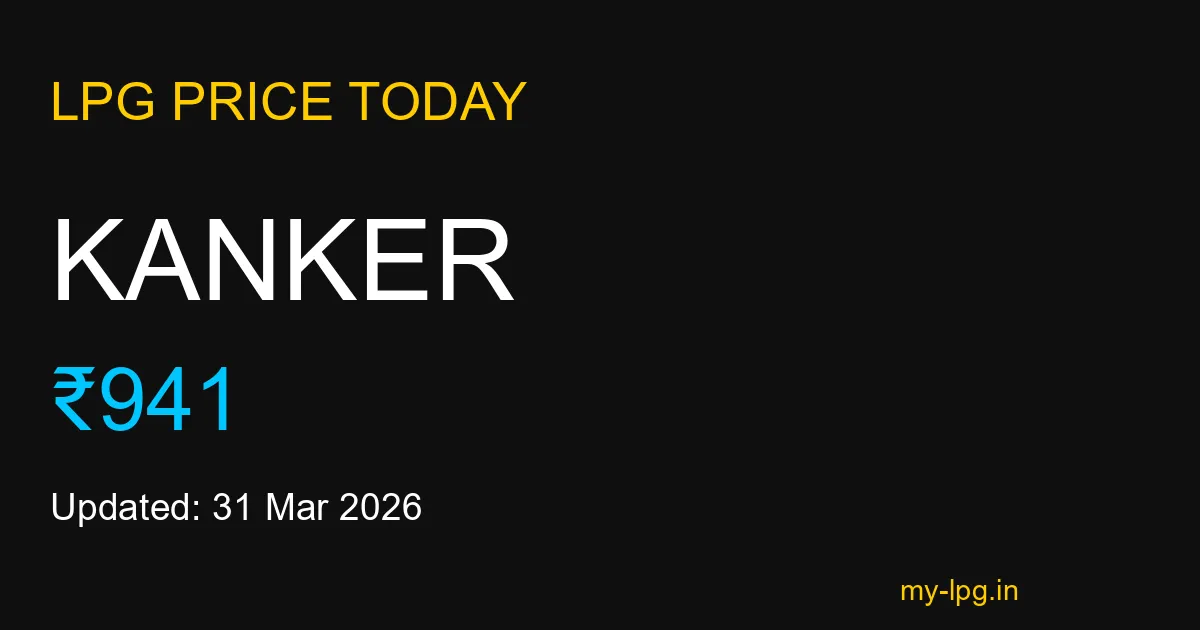 Kanker LPG Gas Price Today March 2026