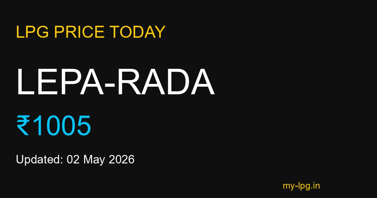 Lepa-rada LPG Gas Price Today May 2026