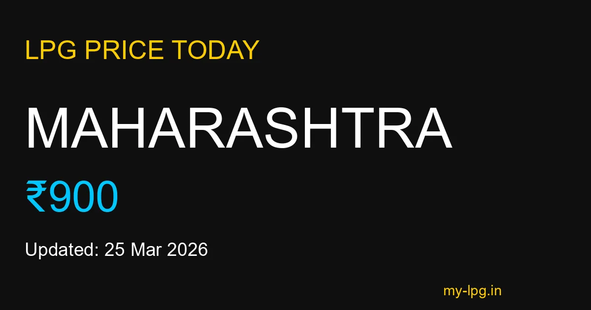 Maharashtra LPG Gas Price Today March 2026