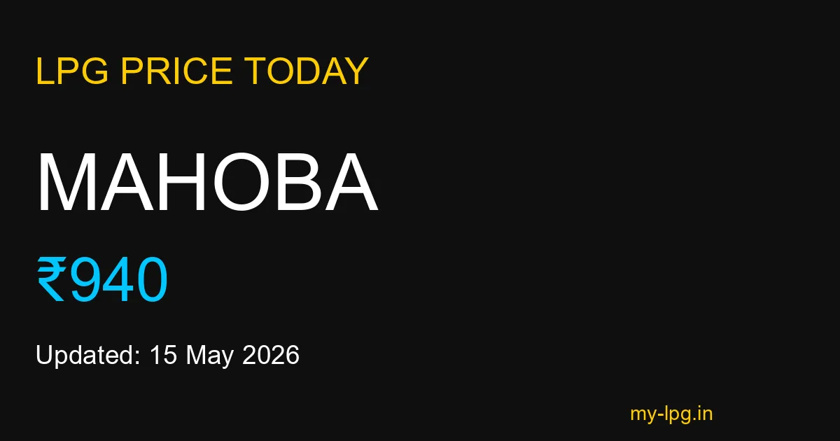 Mahoba LPG Gas Price Today May 2026