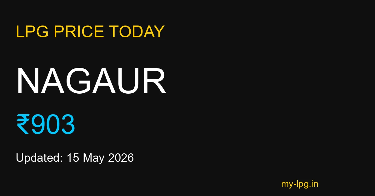 Nagaur LPG Gas Price Today May 2026