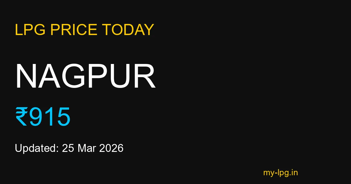Nagpur LPG Gas Price Today March 2026