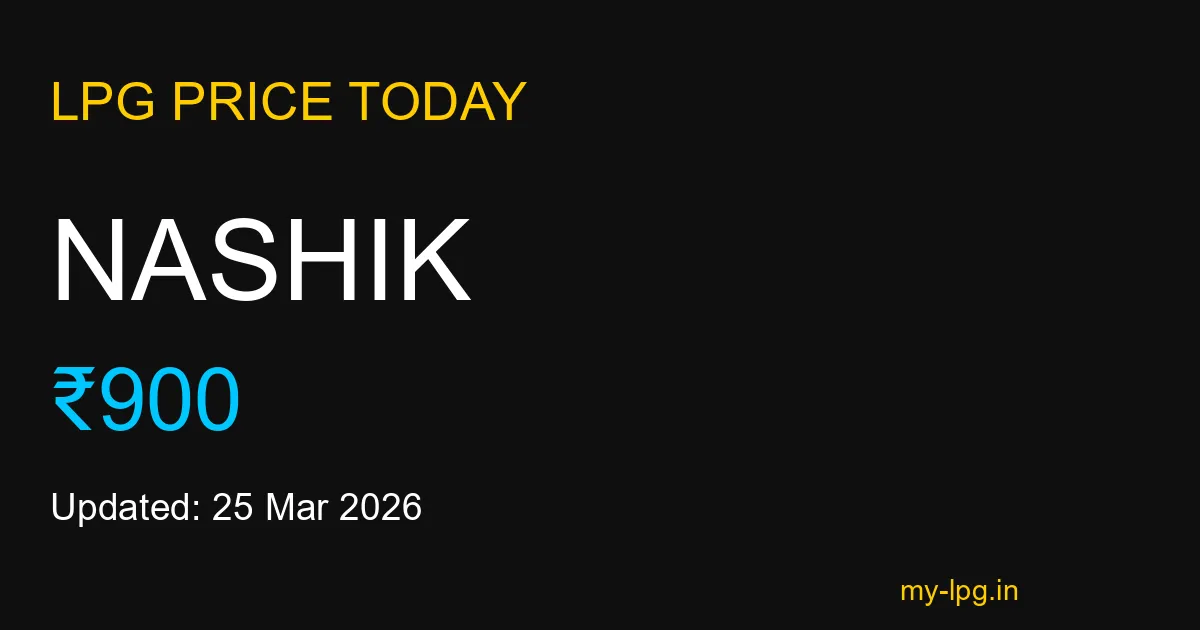 Nashik LPG Gas Price Today March 2026