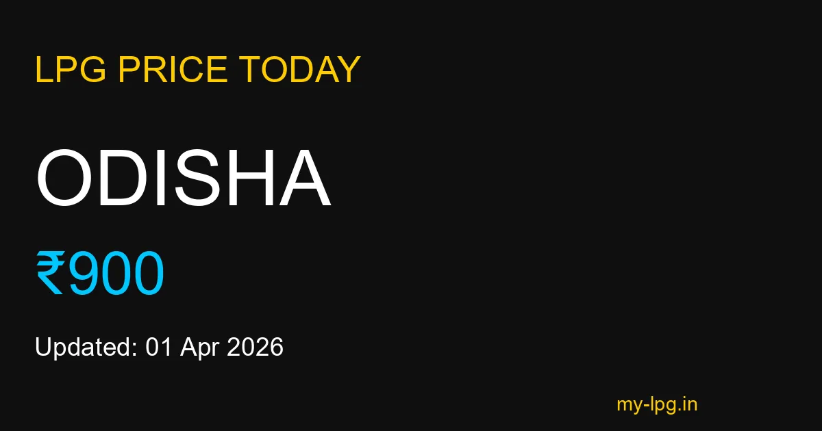 Odisha LPG Gas Price Today March 2026
