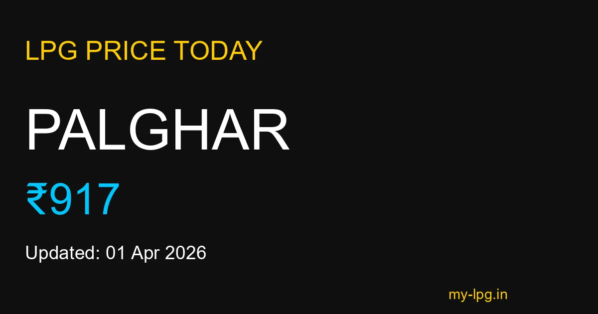 Palghar LPG Gas Price Today April 2026