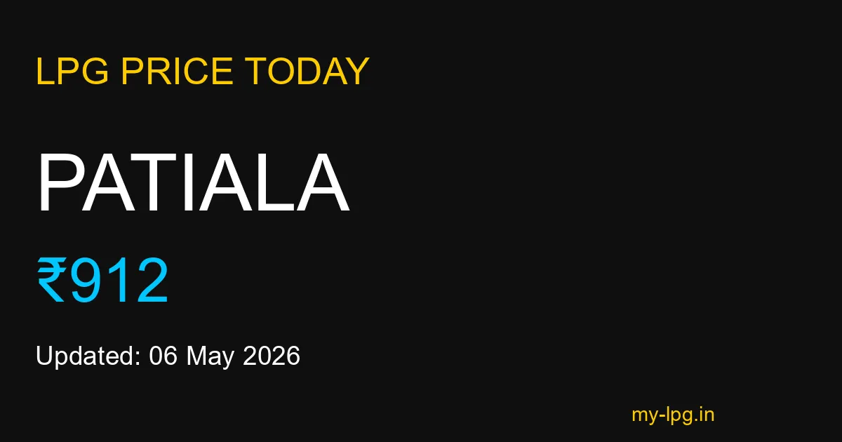 Patiala LPG Gas Price Today May 2026