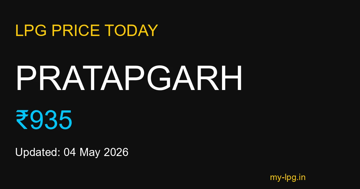 Pratapgarh LPG Gas Price Today May 2026