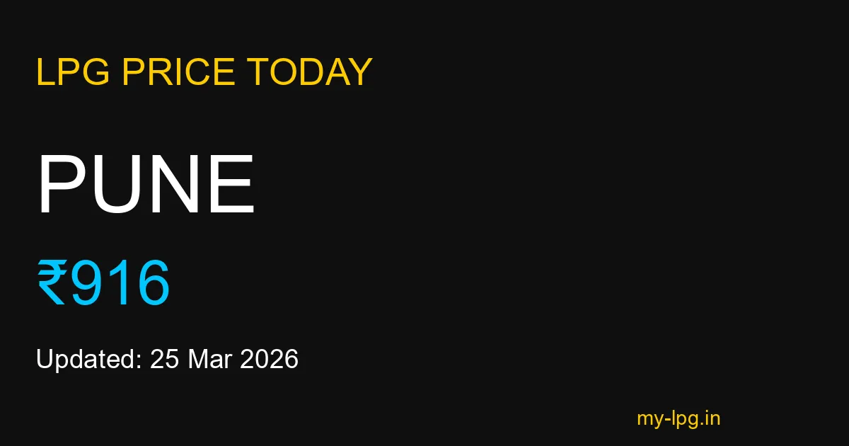 Pune LPG Gas Price Today March 2026