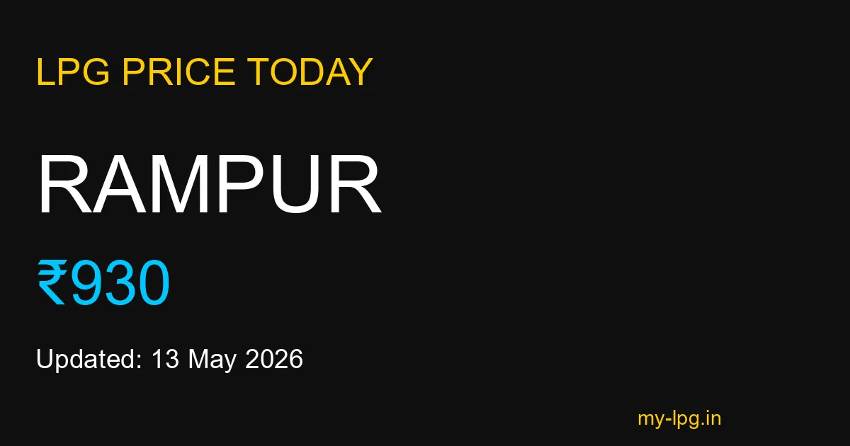 Rampur LPG Gas Price Today May 2026