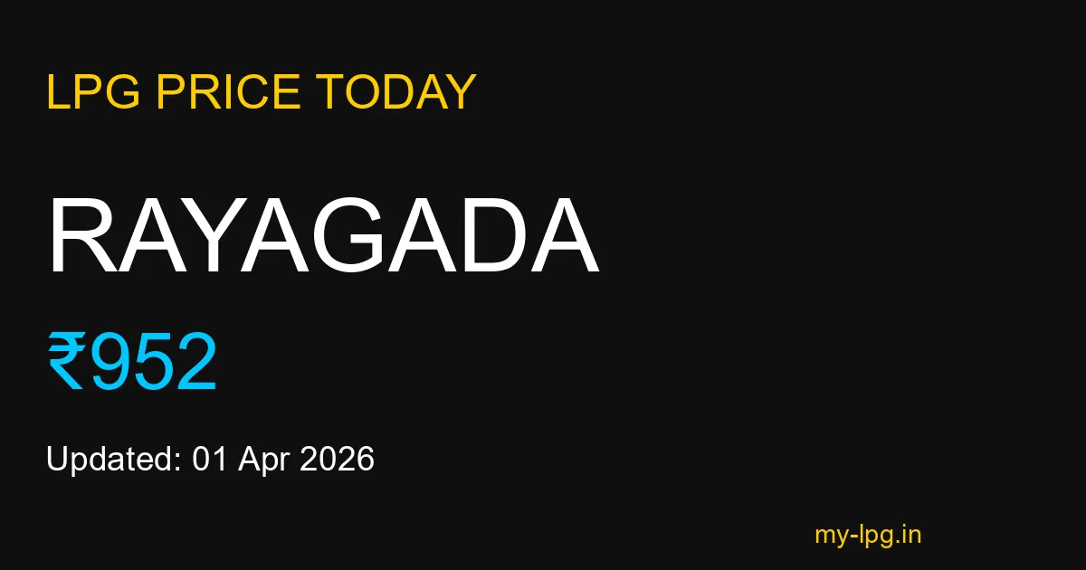 Rayagada LPG Gas Price Today April 2026
