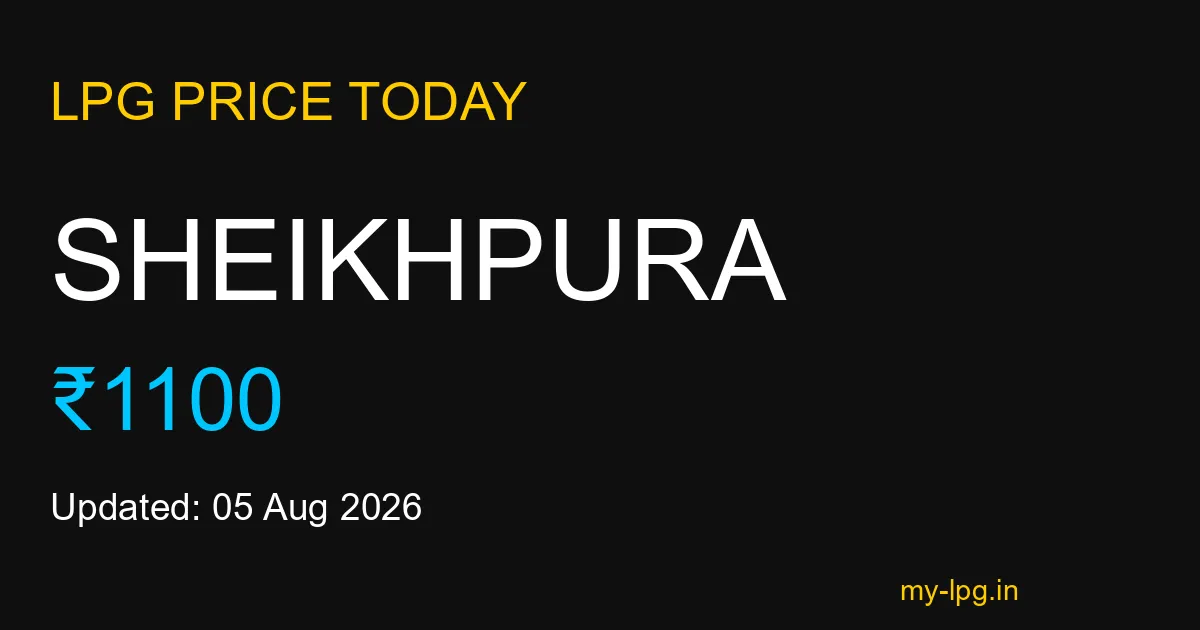 Sheikhpura LPG Gas Price Today August 2026