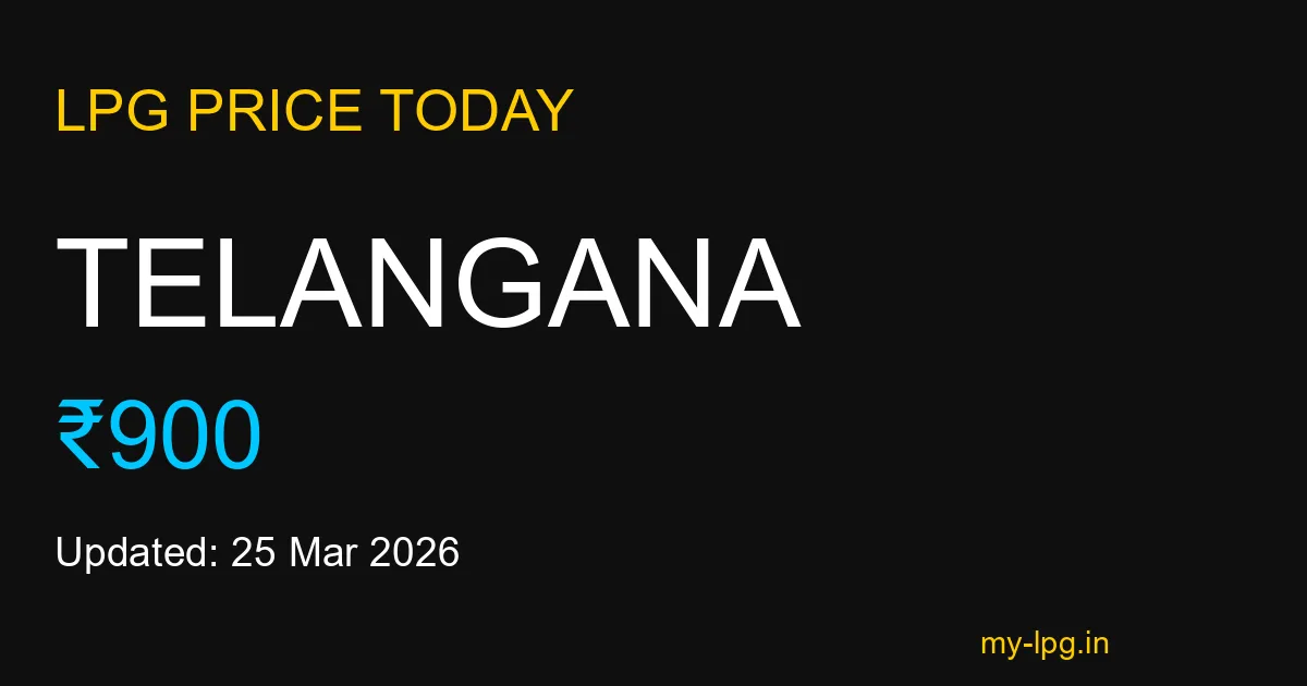 Telangana LPG Gas Price Today March 2026