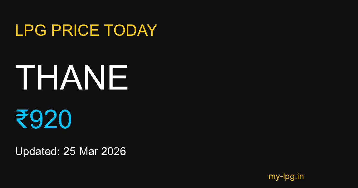 Thane LPG Gas Price Today March 2026