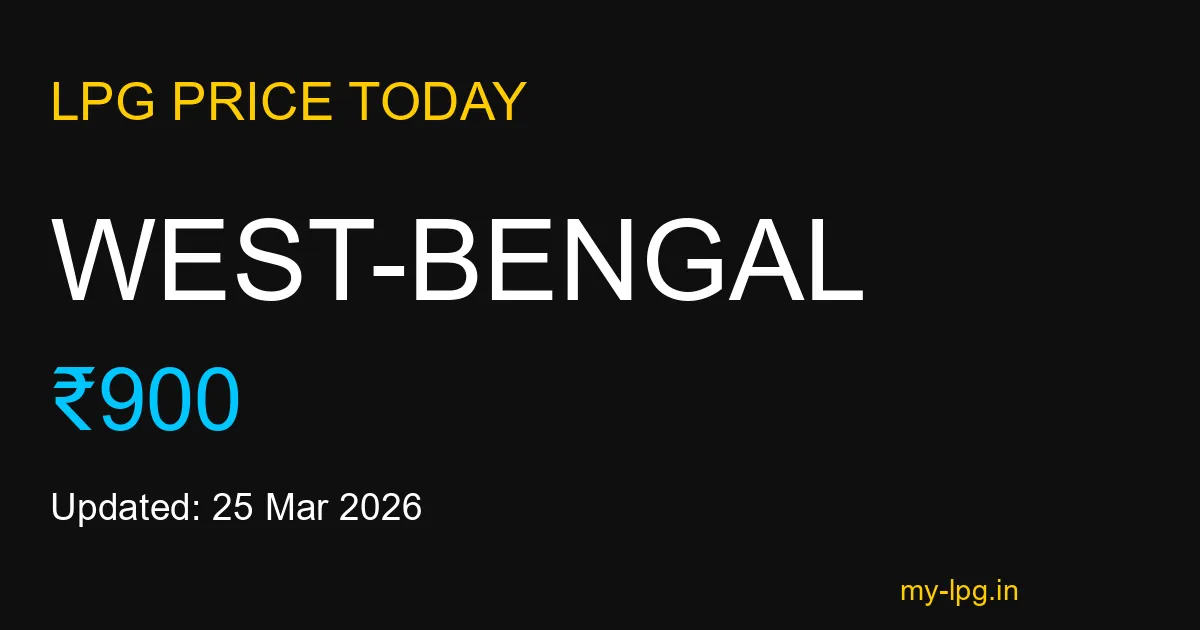 West-bengal LPG Gas Price Today March 2026