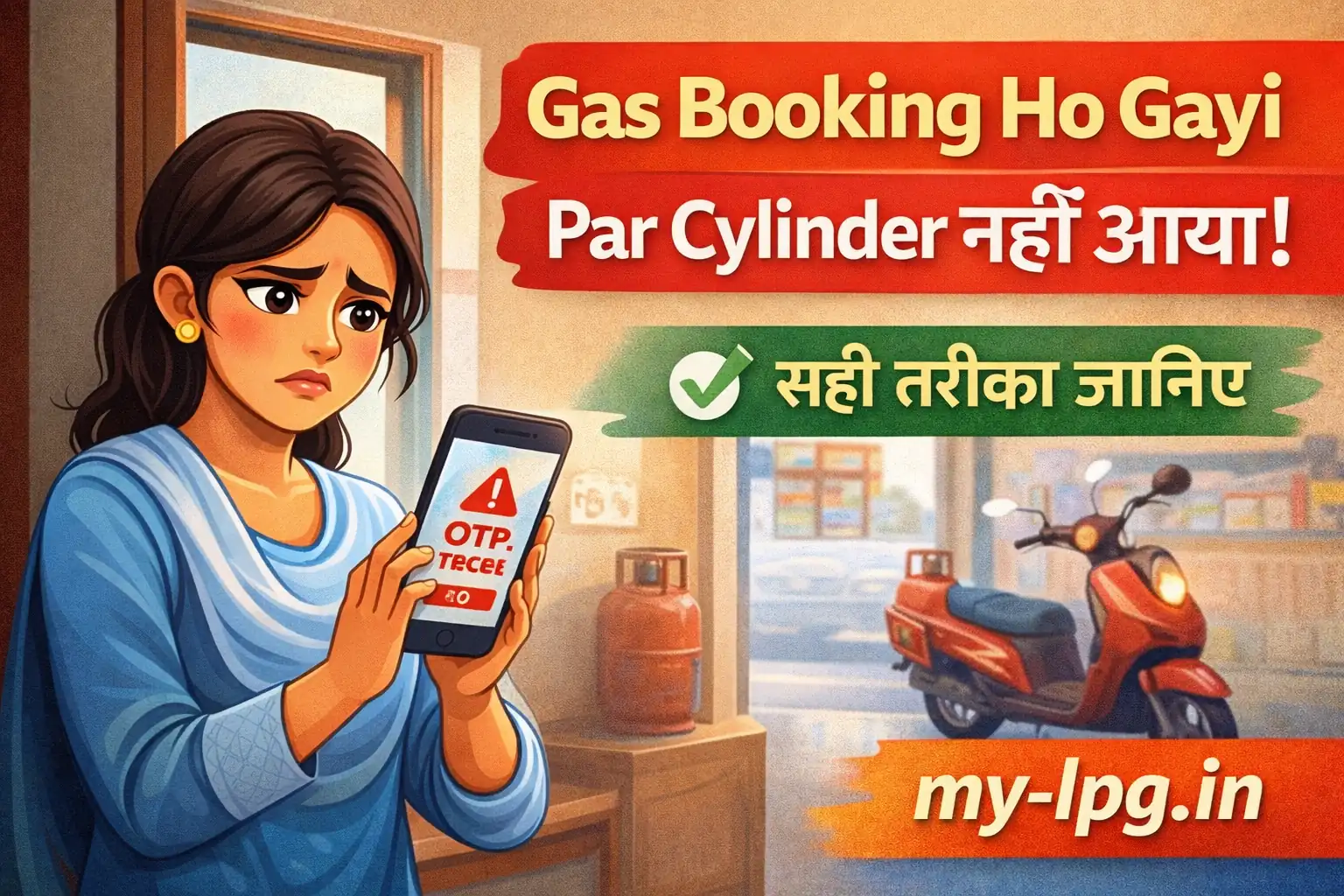 Gas booking ho gayi par cylinder nahi aaya thumbnail – my-lpg.in