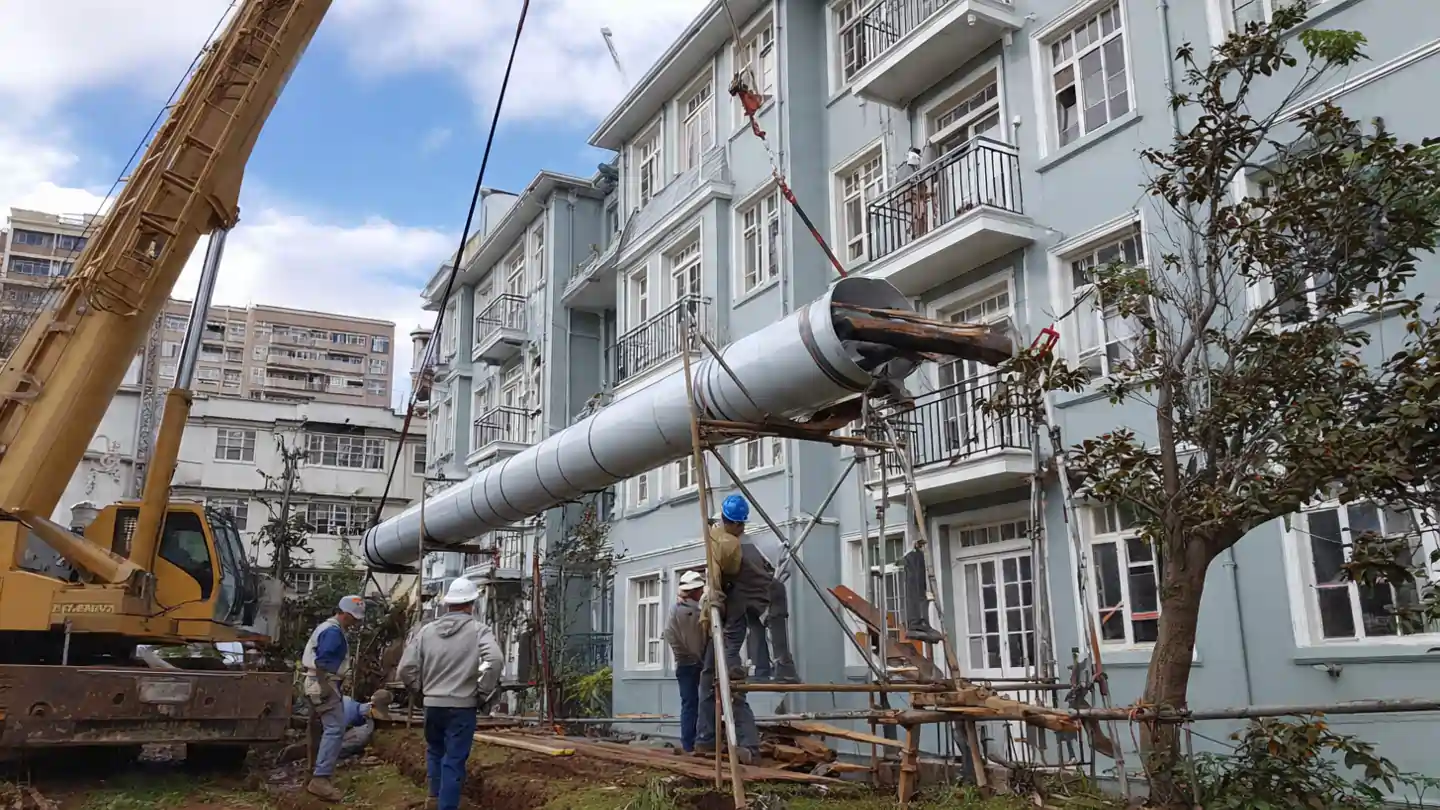 PNG New Gas Connection installation process in residential area