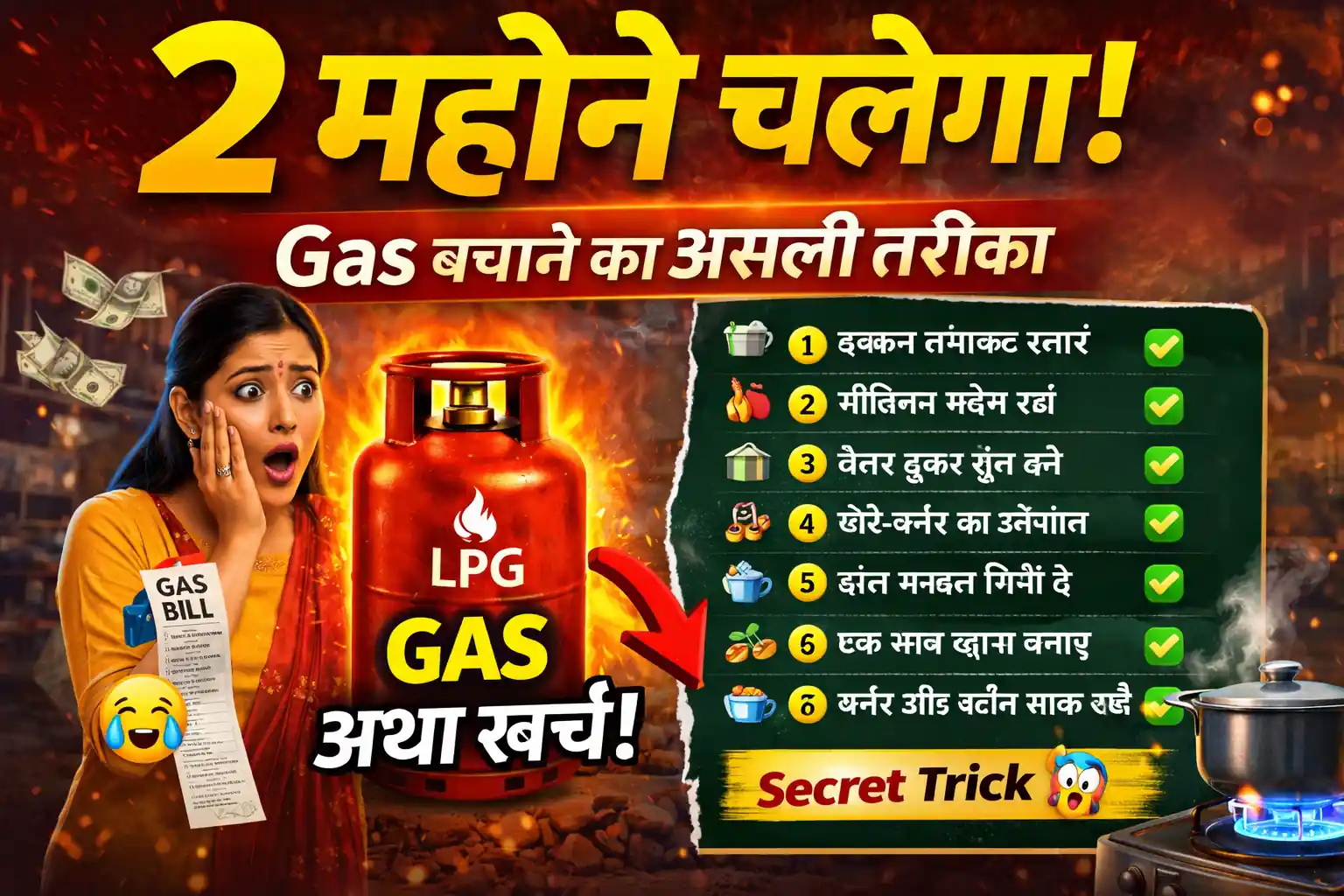 1 सिलेंडर 2 महीने कैसे चलाएं गैस बचत टिप्स