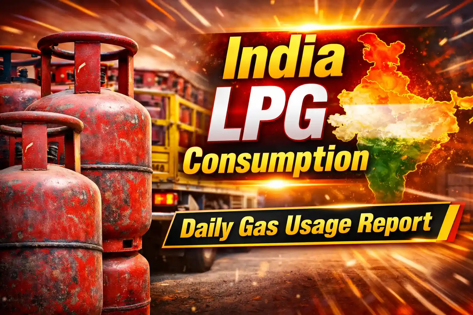 India daily LPG consumption and gas cylinder supply
