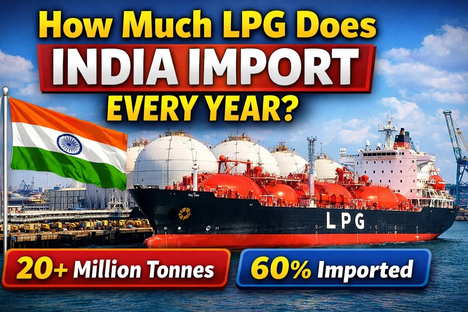 How Much LPG Does India Import Every Year? Latest LPG Import Data