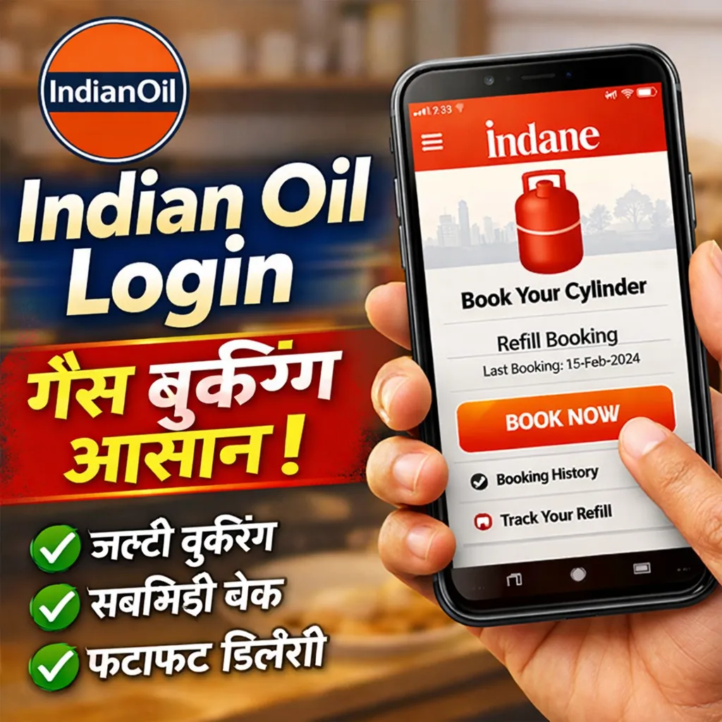 indian oil login indane gas booking hindi guide