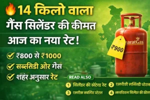 🔥 14 किलो वाला गैस सिलेंडर की कीमत 2026 – आज का रेट और पूरी जानकारी