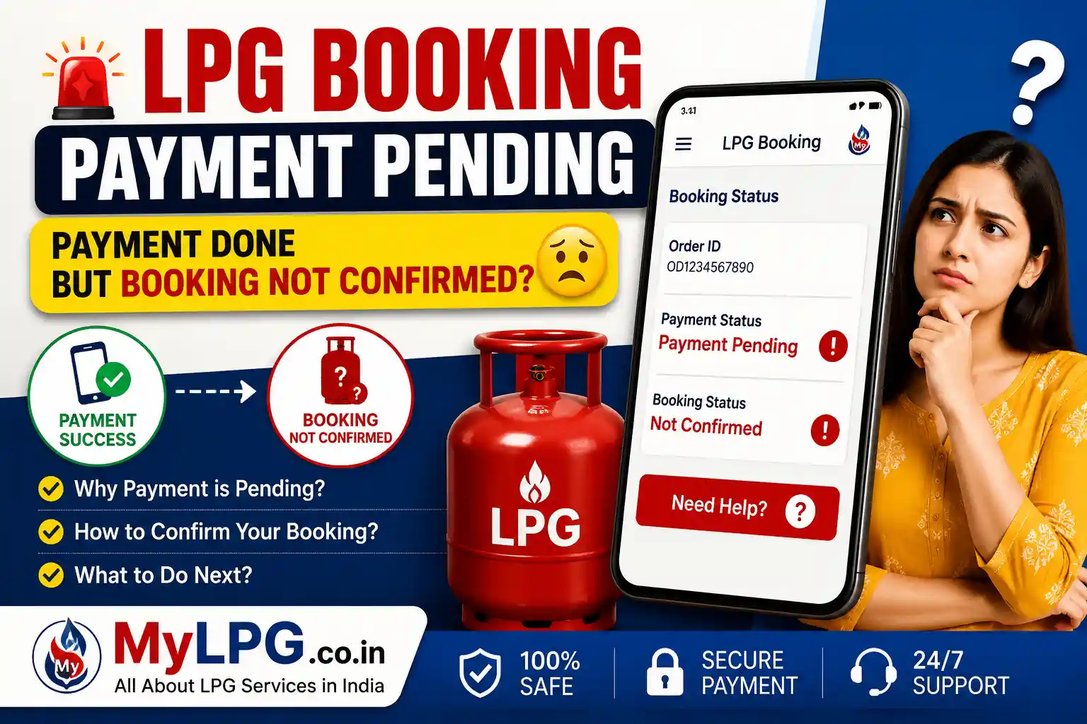 LPG Booking Payment Pending