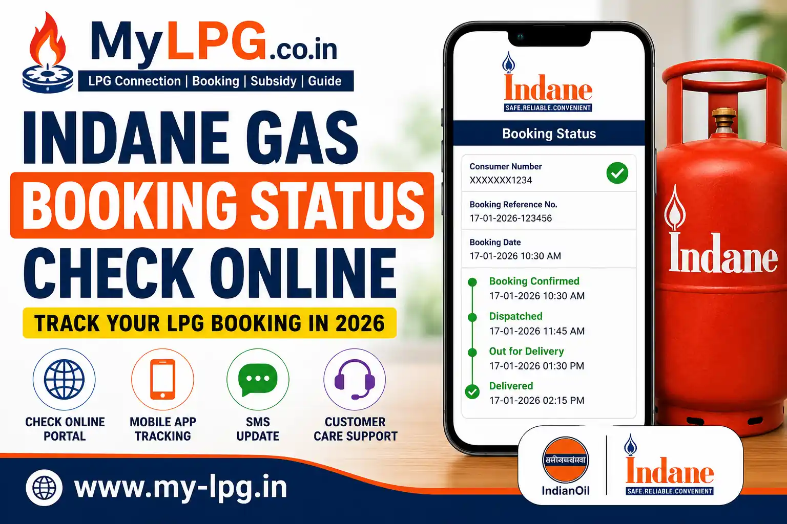 Indane Gas Booking Status Check Online Guide